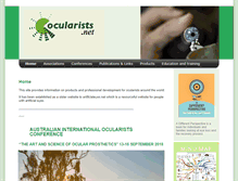 Tablet Screenshot of ocularists.net