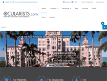 Tablet Screenshot of ocularists.com